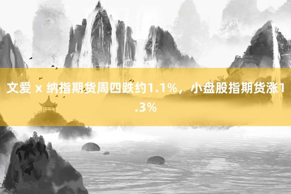 文爱 x 纳指期货周四跌约1.1%，小盘股指期货涨1.3%