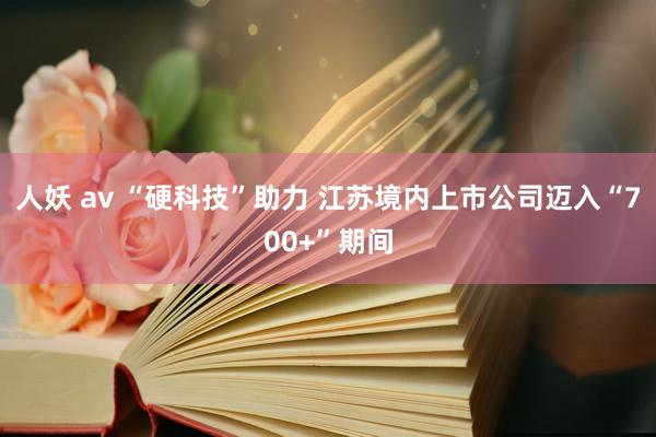 人妖 av “硬科技”助力 江苏境内上市公司迈入“700+”期间